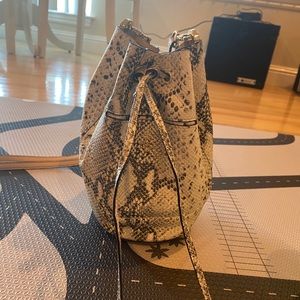 Faux snake skin cross body bag/purse